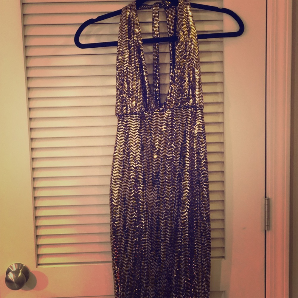 Reduced Sequin Dress Gold!